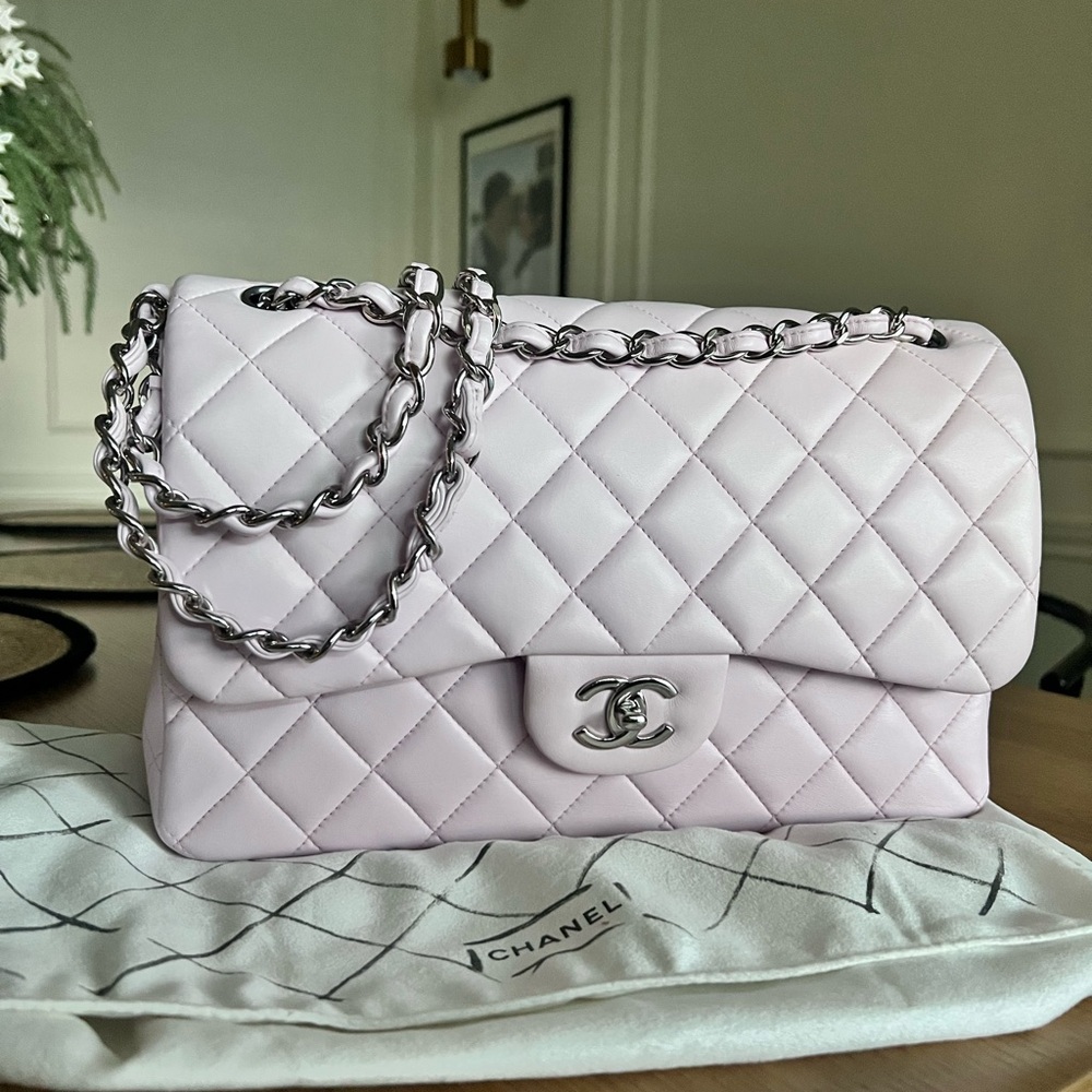 Chanel Jumbo Classic Double Flap Light Pink Lambskin SHW